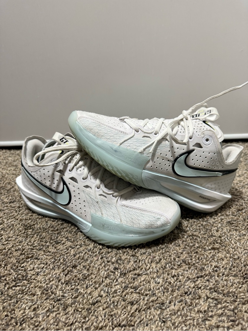 Nike Air Zoom GT Cut 3 EP White Glacier Blue - DV2918-104 - Picture 2 of 9